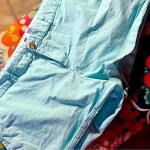 3/13💄LIGHT AQUA Mid-Rise Chino Stretch Cotton Shorts—3.5” inseam